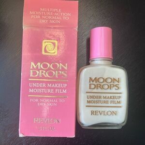 Vintage Revlon Moon Drops under makeup moisture film 3 fl oz‎ HTF Discontinued